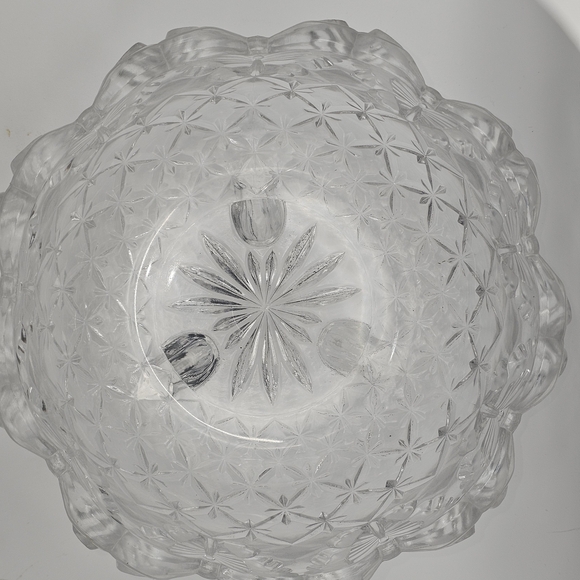 Vintage HOFBAUER 1985 German Leaded Crystal Footed Butterfly Bowl  8 - Picture 7 of 9